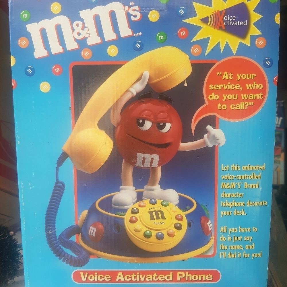 Rare M&M Voice Activated Telephone NEW NIB